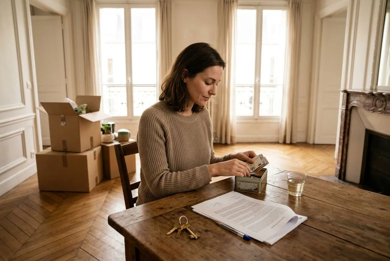 Après l’achat de son logement, un propriétaire conserve une épargne de précaution pour faire face aux dépenses imprévues.