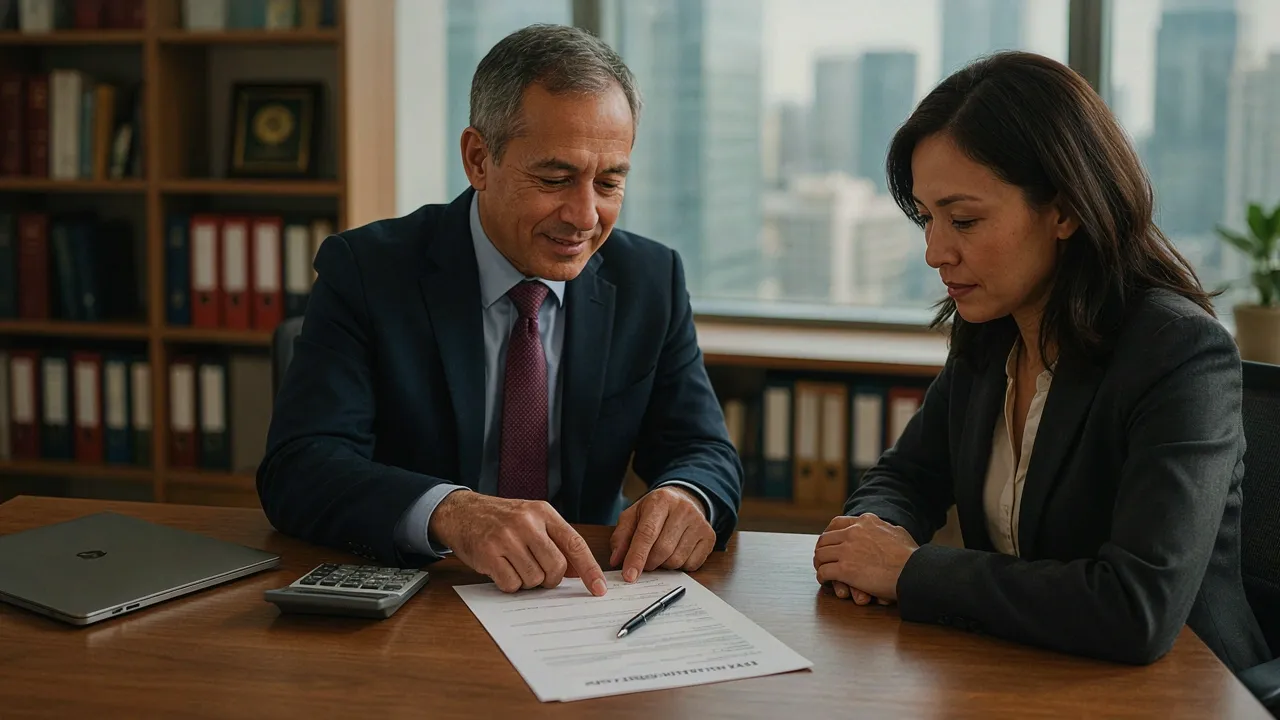 Conseiller fiscal expliquant la plus-value immobilière