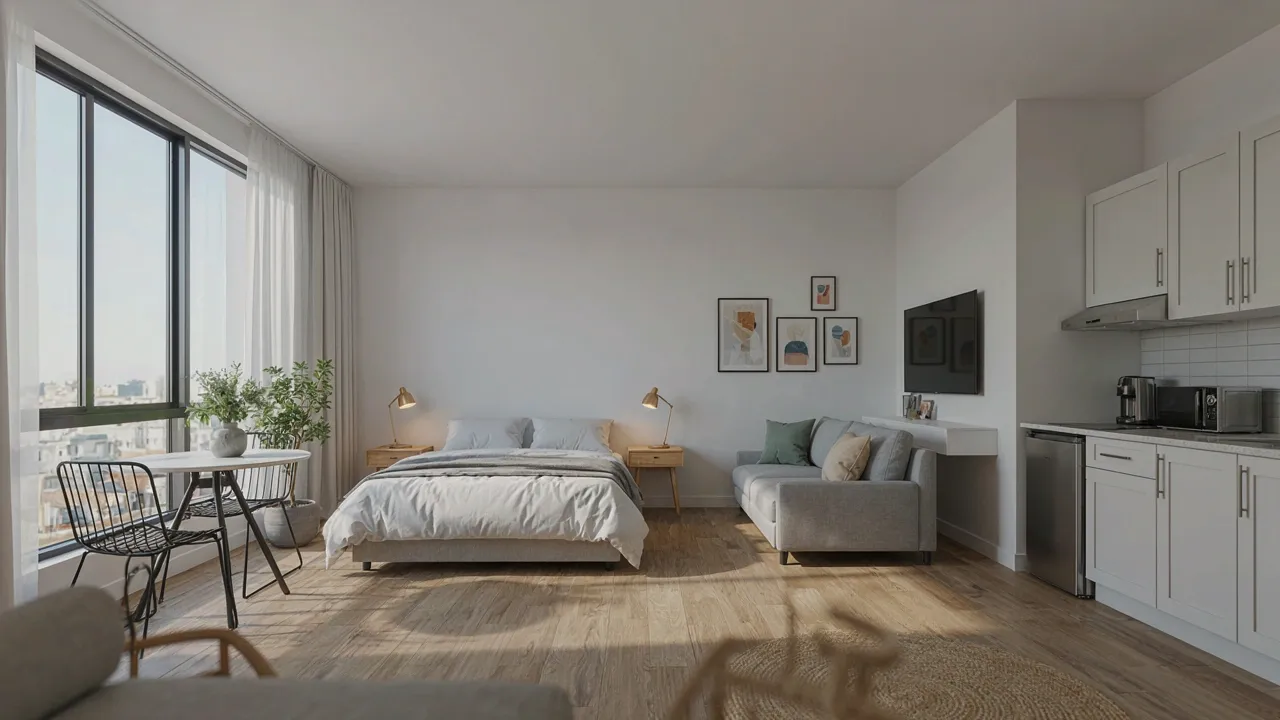 Studio meublé et moderne en location