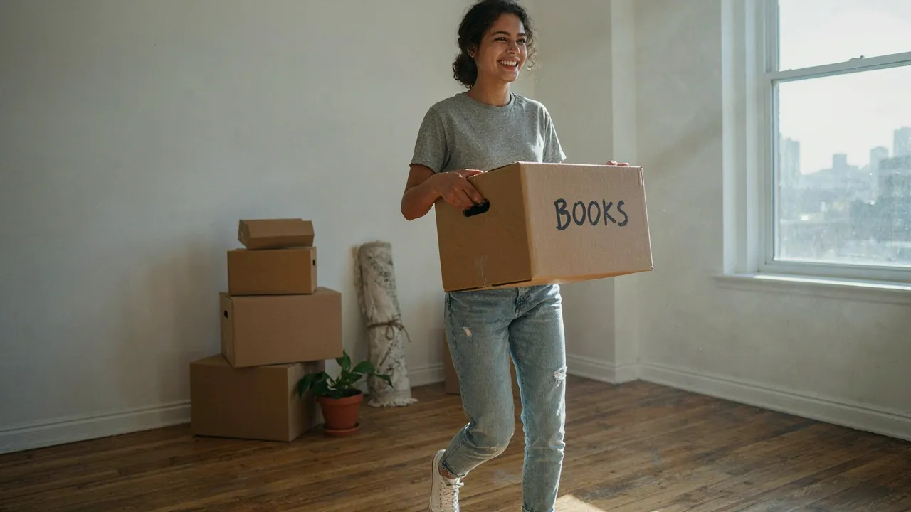 Locataire emménageant dans son nouvel appartement